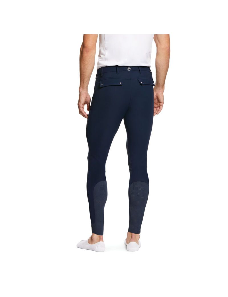 Pantalon Ariat Tri Factor Grip Knee Patch Breech Bleu Marine | ZPM-0810838