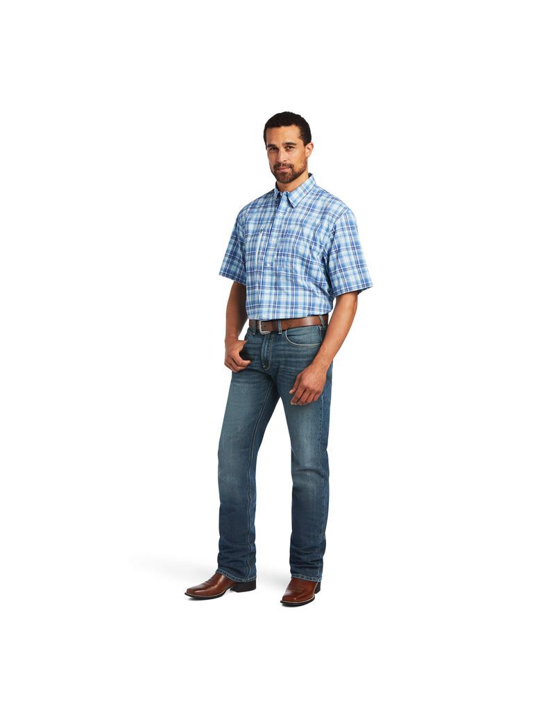 Chemises De Costume Ariat VentTEK Classiche Fit Bleu | UOL-8871673