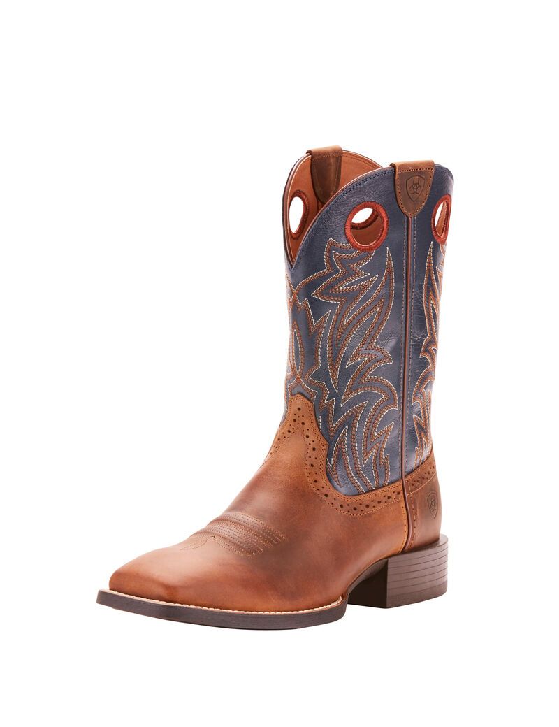 Bottes Western Ariat Sport Sidebet Marron | BUJ-6349586