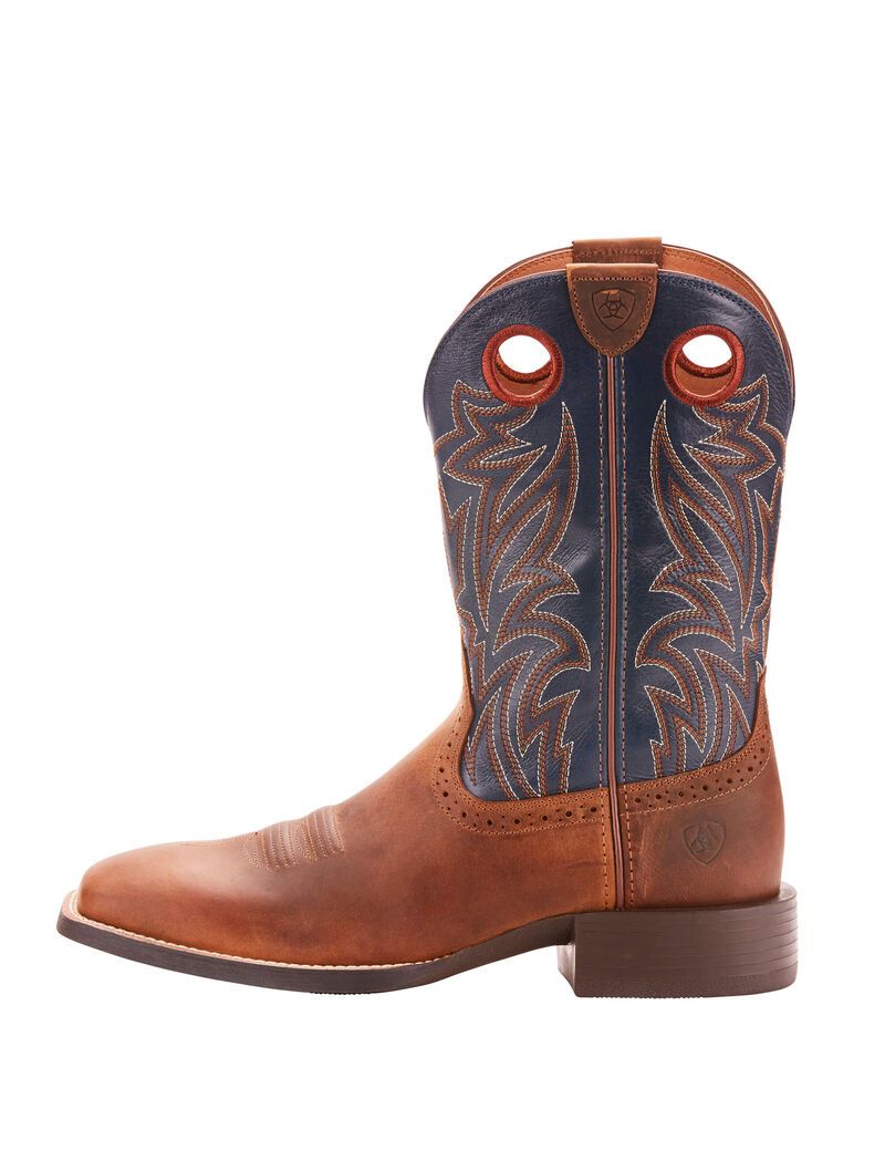 Bottes Western Ariat Sport Sidebet Marron | BUJ-6349586