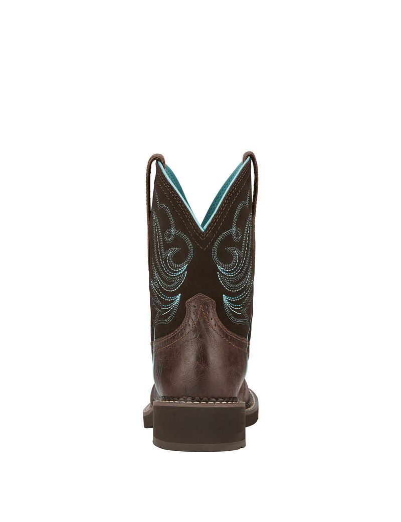 Bottes Western Ariat Fatbaby Heritage Dapper Bleu Royal Chocolat | YCE-9732469