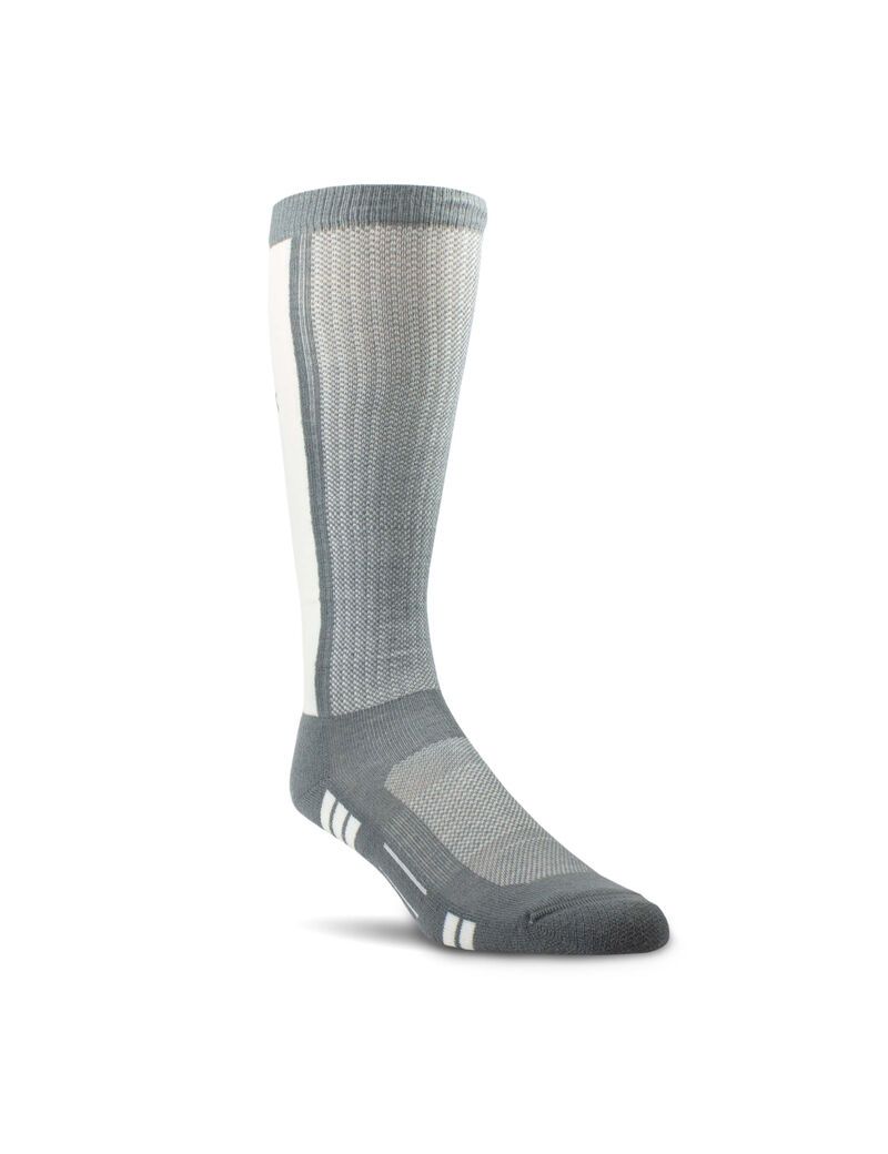 Chaussettes Ariat VentTEK Over the Calf Performance 2PCS Grise | VYP-0301427