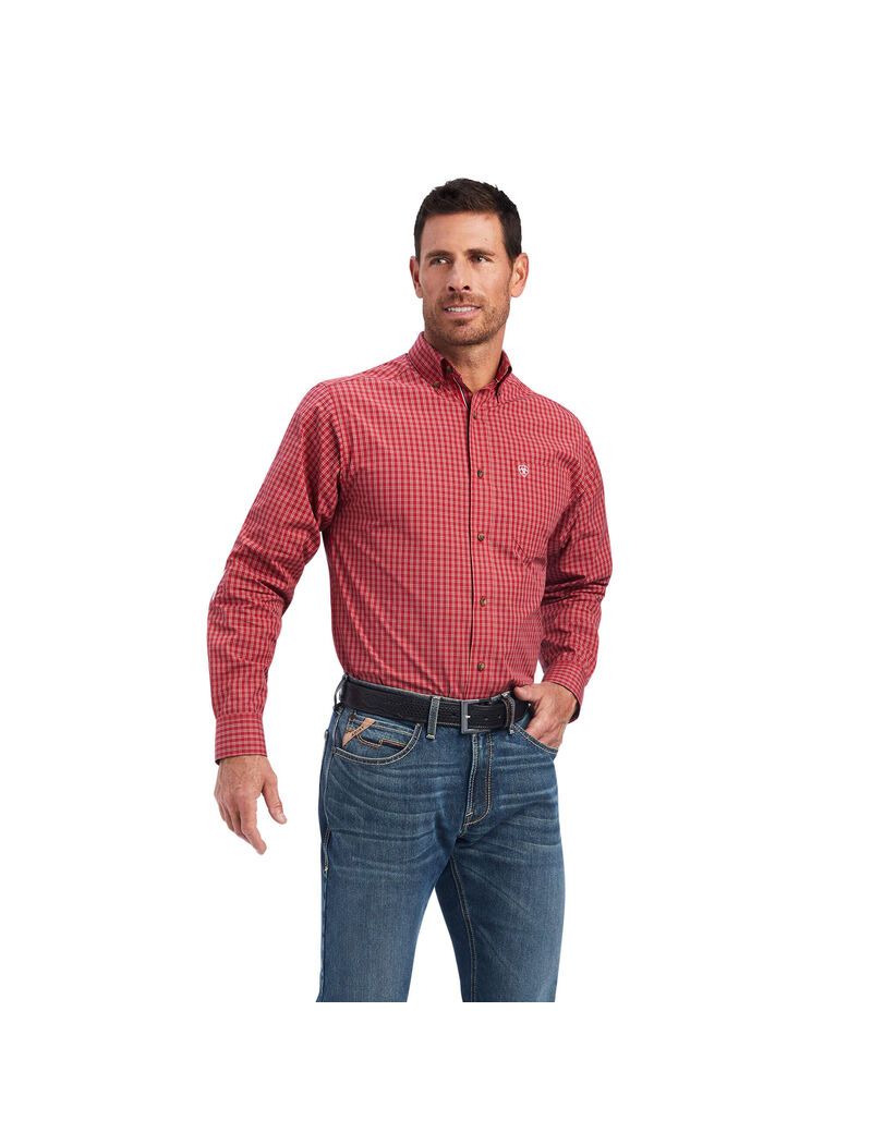 Chemises De Costume Ariat Pro Series Norwell Fitted Rouge | RRJ-8840861