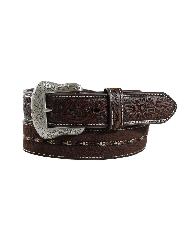 Ceintures Ariat Embossed center stitch Marron | QXY-7750543