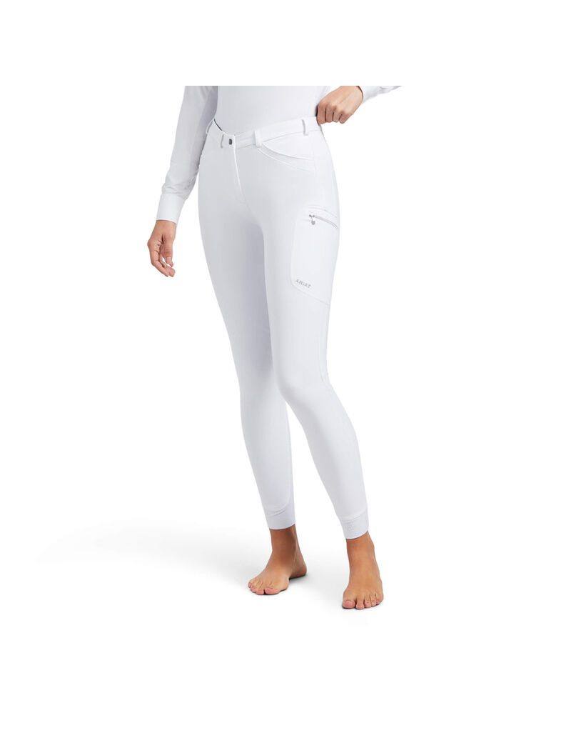 Pantalon Ariat Triton Grip Knee Patch Breech Blanche | GFF-1479426