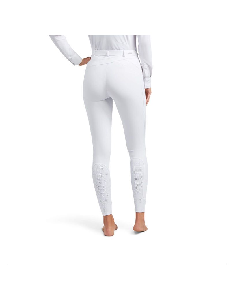 Pantalon Ariat Triton Grip Knee Patch Breech Blanche | GFF-1479426