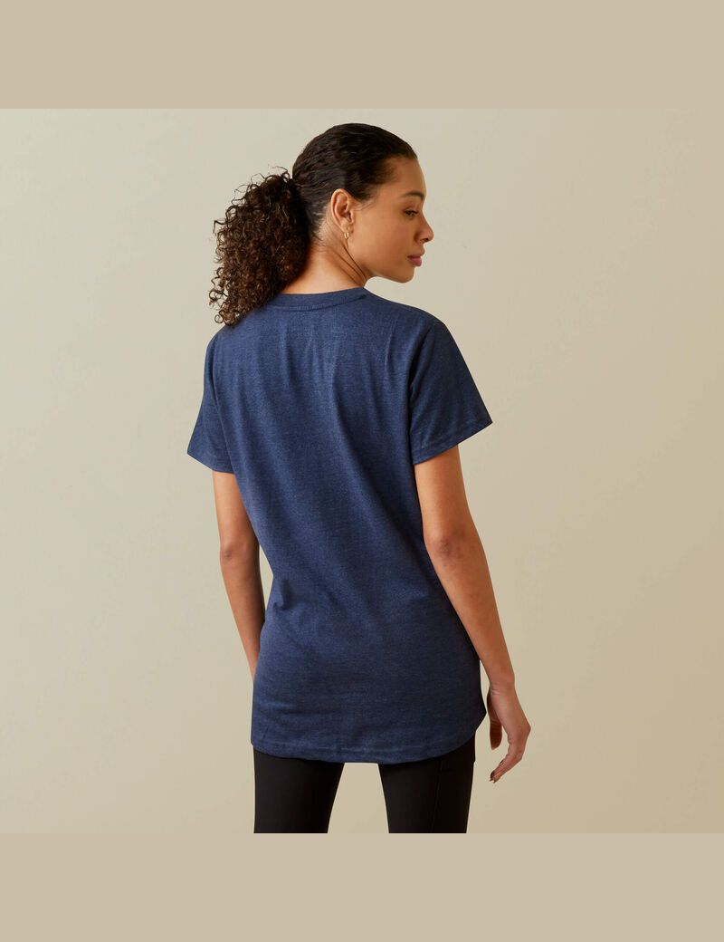 Vêtements De Travail Ariat Rebar Coton Strong T Shirts Bleu Marine | UFB-7159963