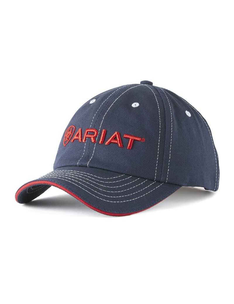 Casquettes Ariat Team II Bleu Marine Rouge | WGS-0165874