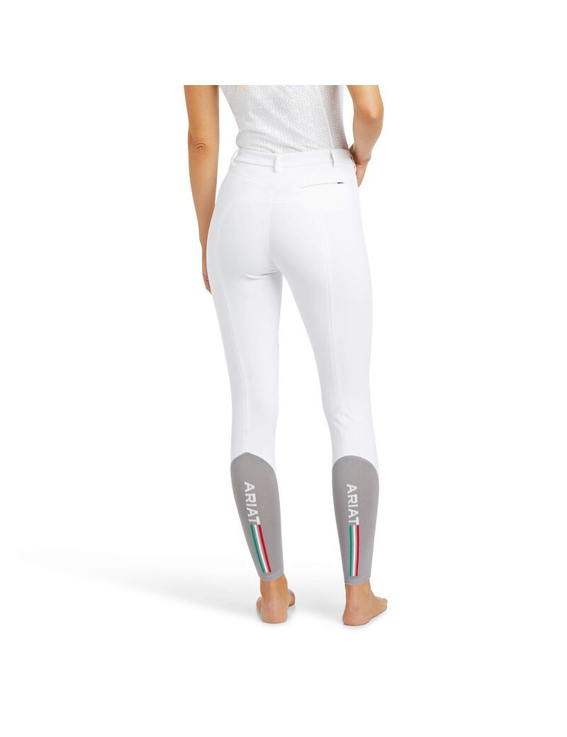 Pantalon Ariat Speranza Knee Patch Breech Blanche | UDP-6653572