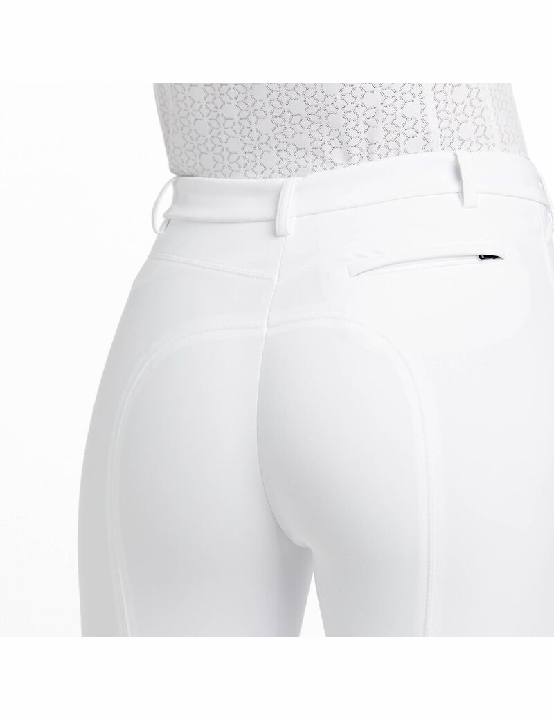 Pantalon Ariat Speranza Knee Patch Breech Blanche | UDP-6653572