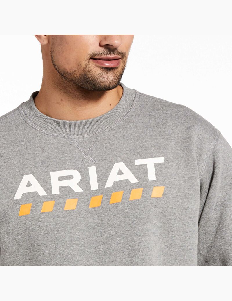 Sweats Ariat Rebar Workman Logo Grise | TSA-5061691