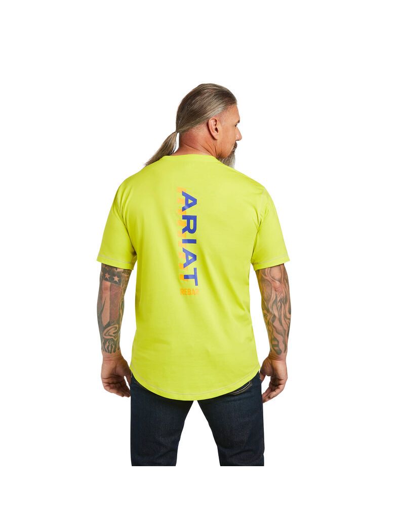 Vêtements De Travail Ariat Rebar Workman Logo T Shirts Multicolore | YIO-0797651