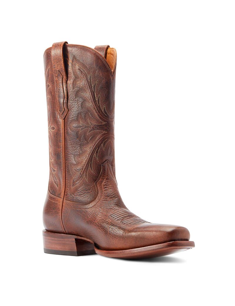 Bottes Western Ariat Bench Made Stilwell Marron | PKS-9661195