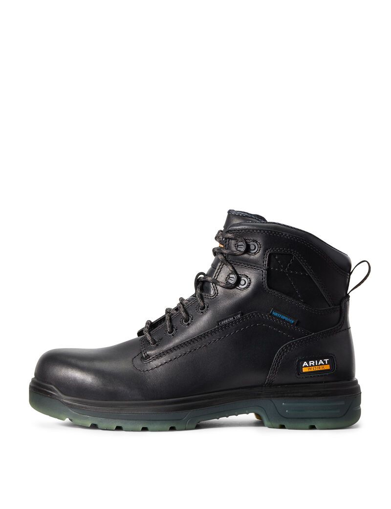 Bottes Imperméables Ariat Turbo 6' H2O CSA Carbon Embout Travail Noir | GZS-9711313