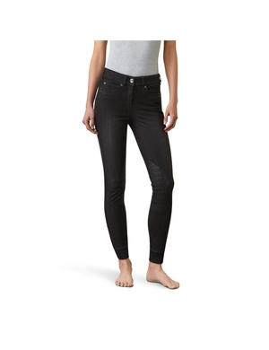 Pantalon Ariat Halo B Denim Knee Patch Breech Noir | YLP-1653389