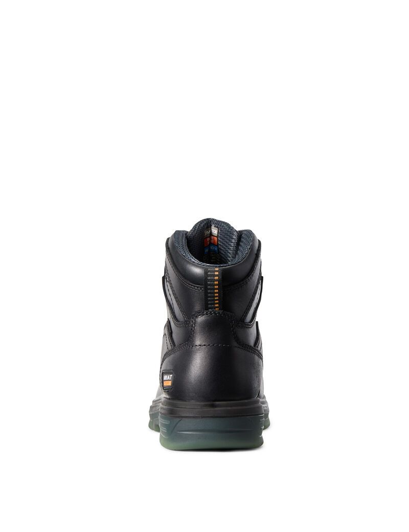 Bottes Imperméables Ariat Turbo 6' H2O CSA Carbon Embout Travail Noir | GZS-9711313