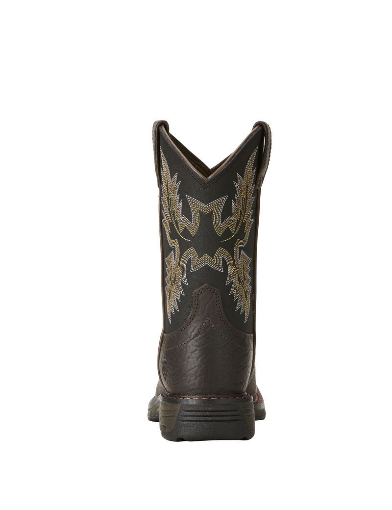 Bottes Western Ariat Workhog Larges Square Embout Marron | WWE-7991706