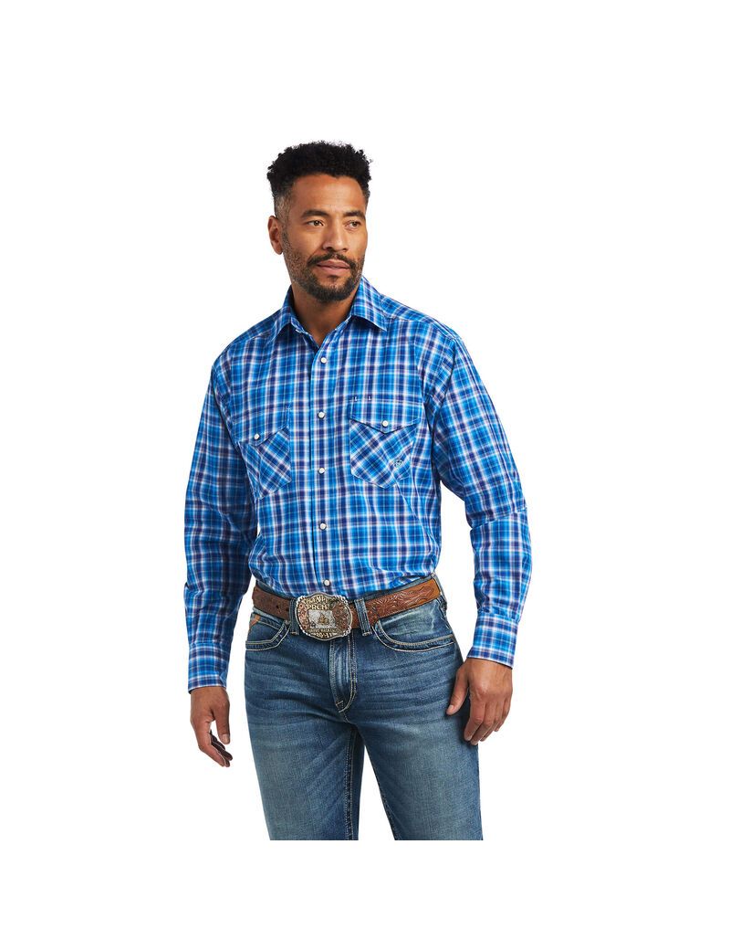 Chemises De Costume Ariat Pro Series Mason Classiche Fit Bleu | ILC-3586822