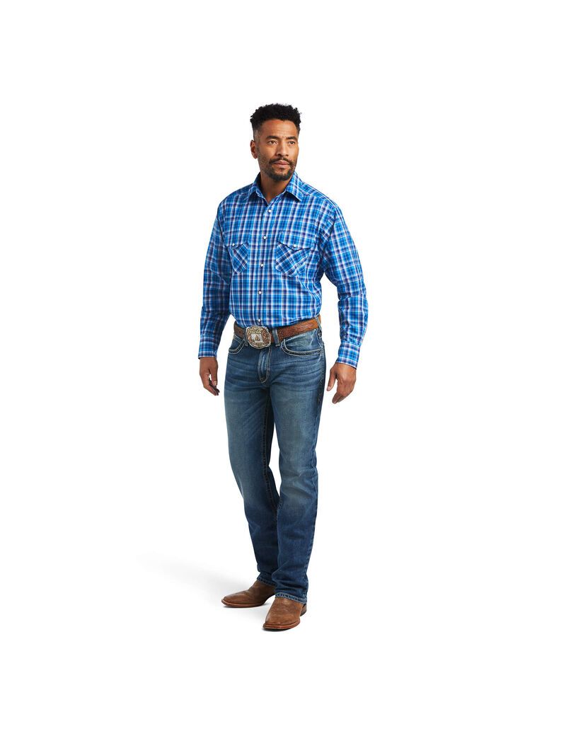 Chemises De Costume Ariat Pro Series Mason Classiche Fit Bleu | ILC-3586822