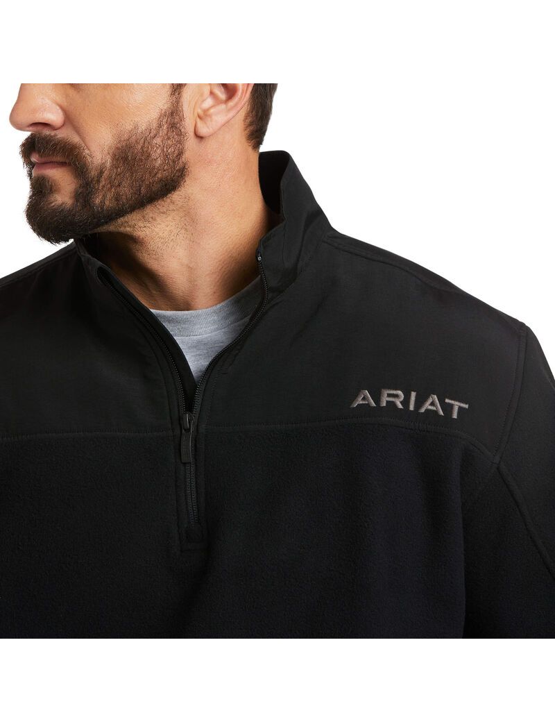 Sweats Ariat Basis 2.0 1/4 Zip Noir | RQC-5537594