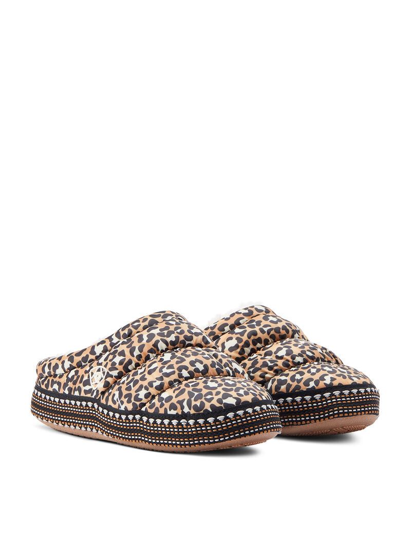 Chaussons Ariat Crius Clog Marron Leopard | MOP-8558593