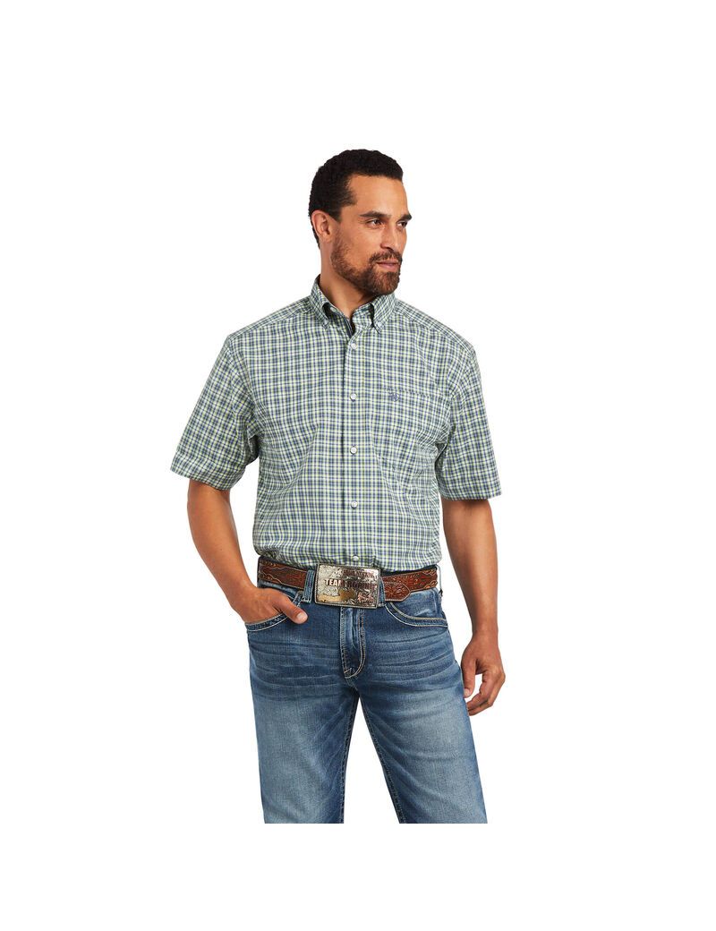 Chemises De Costume Ariat Pro Series Barrett Classiche Fit Vert | BWC-7265374