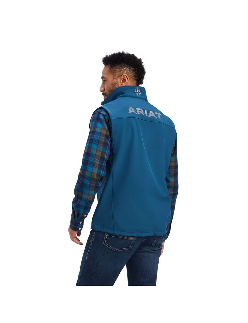 Gilet Ariat Logo 2.0 Softshell Bleu | DZZ-0784736