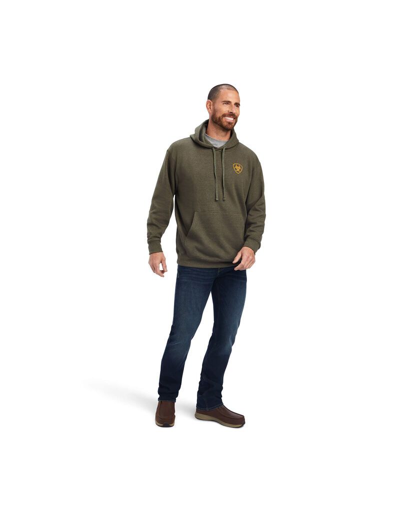 Sweats Ariat Devotion Eagle Vert Olive | RYU-0419724