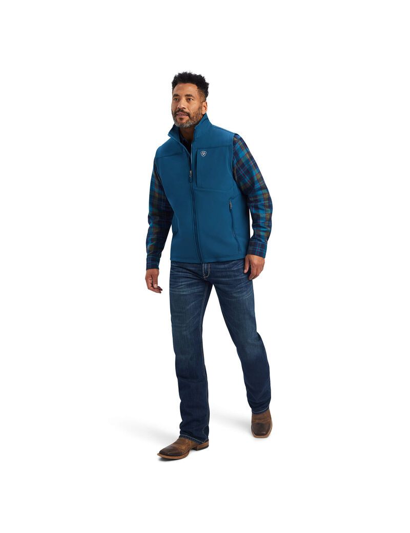 Gilet Ariat Logo 2.0 Softshell Bleu | DZZ-0784736