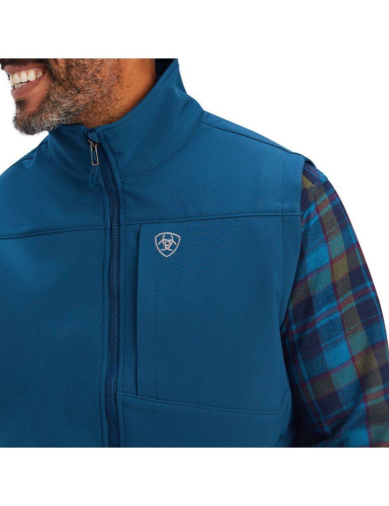 Gilet Ariat Logo 2.0 Softshell Bleu | DZZ-0784736