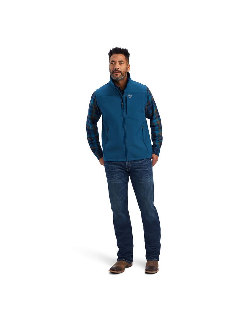 Gilet Ariat Logo 2.0 Softshell Bleu | DZZ-0784736