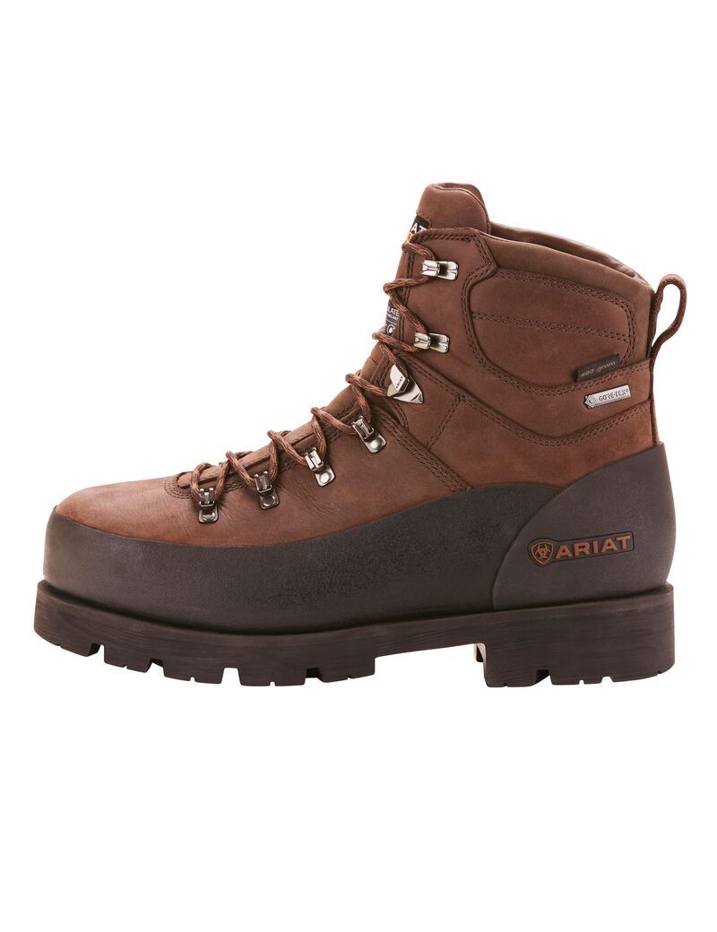 Bottes Imperméables Ariat Linesman Ridge 6' GORE-TEX 400g Composite Embout Travail Marron | ZEC-3686428