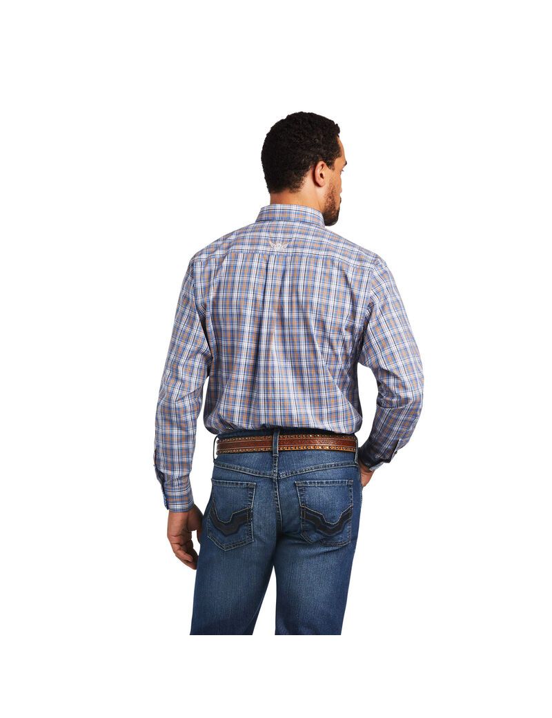 Chemises De Costume Ariat Relentless Agility Stretch Classiche Fit Bleu | NUT-8439928