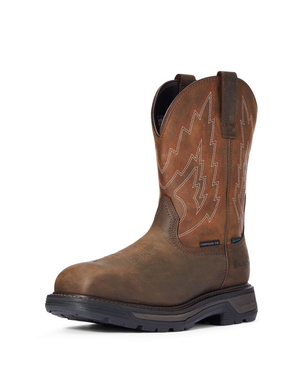 Bottes Imperméables Ariat Big Rig Composite Embout Travail Marron Foncé | ZDG-8919864