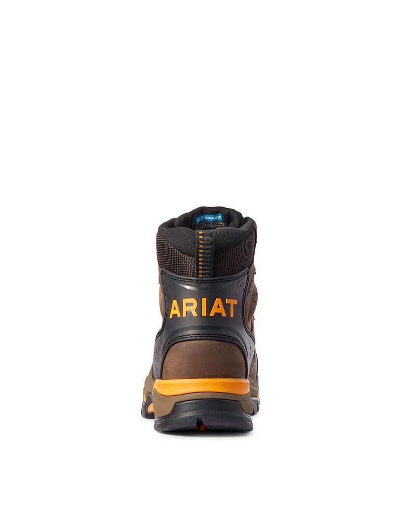 Bottes Imperméables Ariat Endeavor 6' Travail Chocolat Marron | OAA-5465548