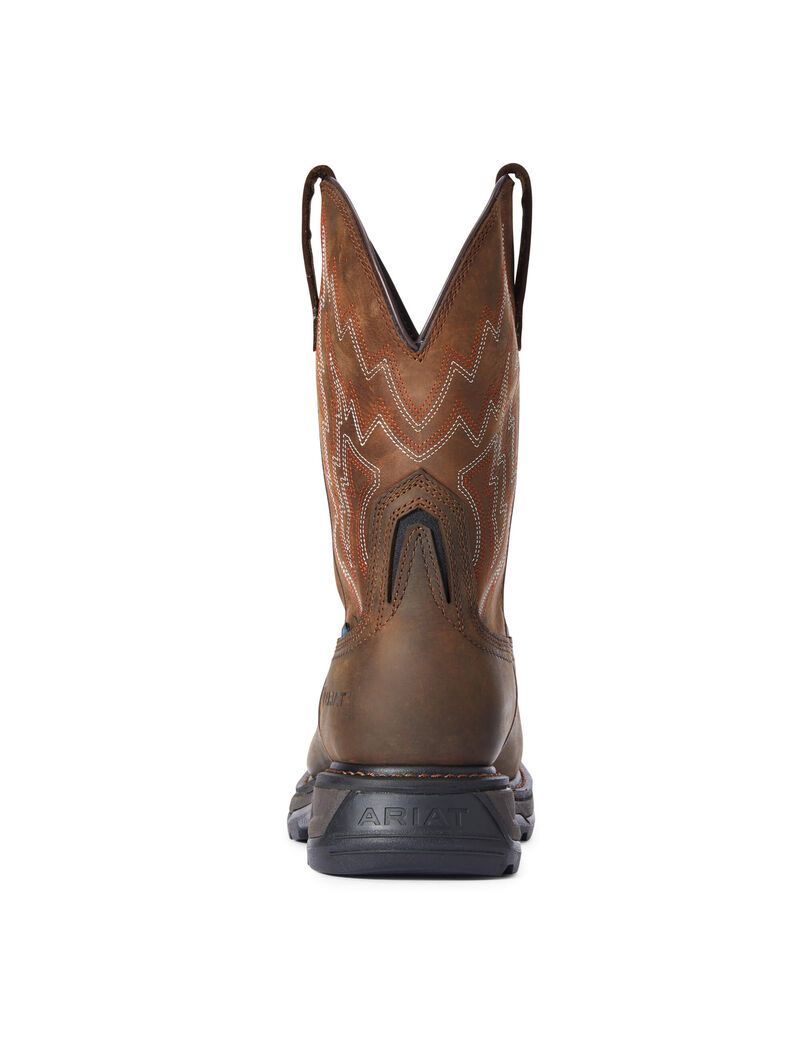 Bottes Imperméables Ariat Big Rig Composite Embout Travail Marron Foncé | ZDG-8919864