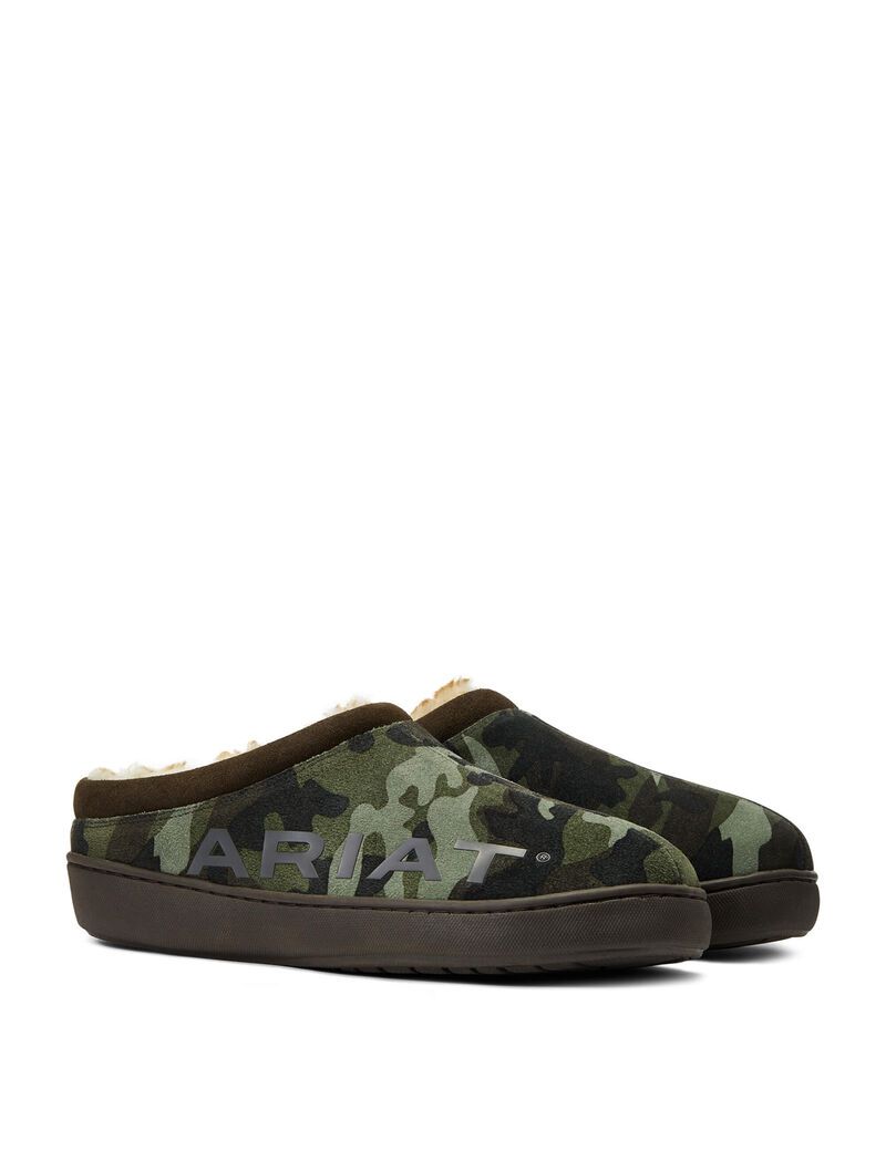 Chaussons Ariat Logo Encapuchonné Back Clog Camouflage | ALW-5958749