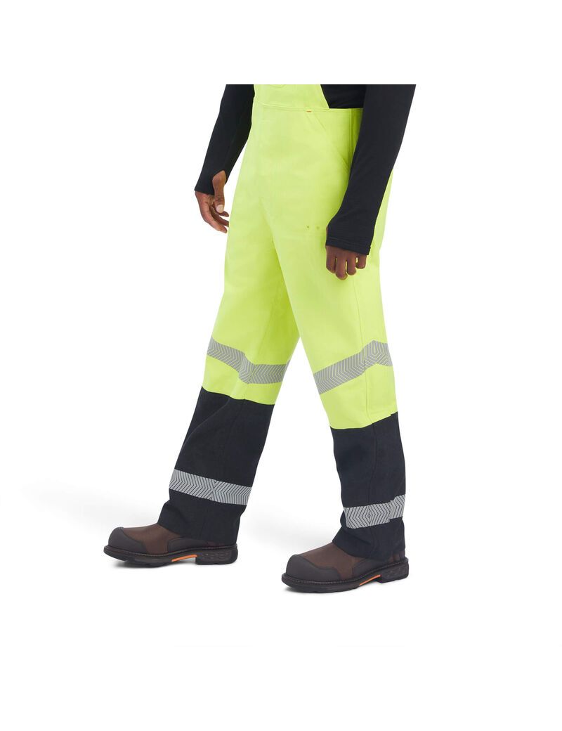 Pantalon Bib Ariat FR Hi-Vis Imperméables Jaune | TNQ-7290508