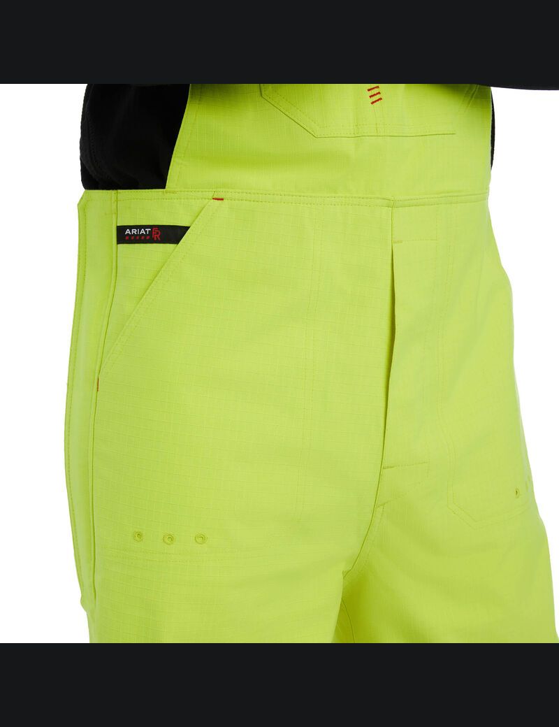 Pantalon Bib Ariat FR Hi-Vis Imperméables Jaune | TNQ-7290508