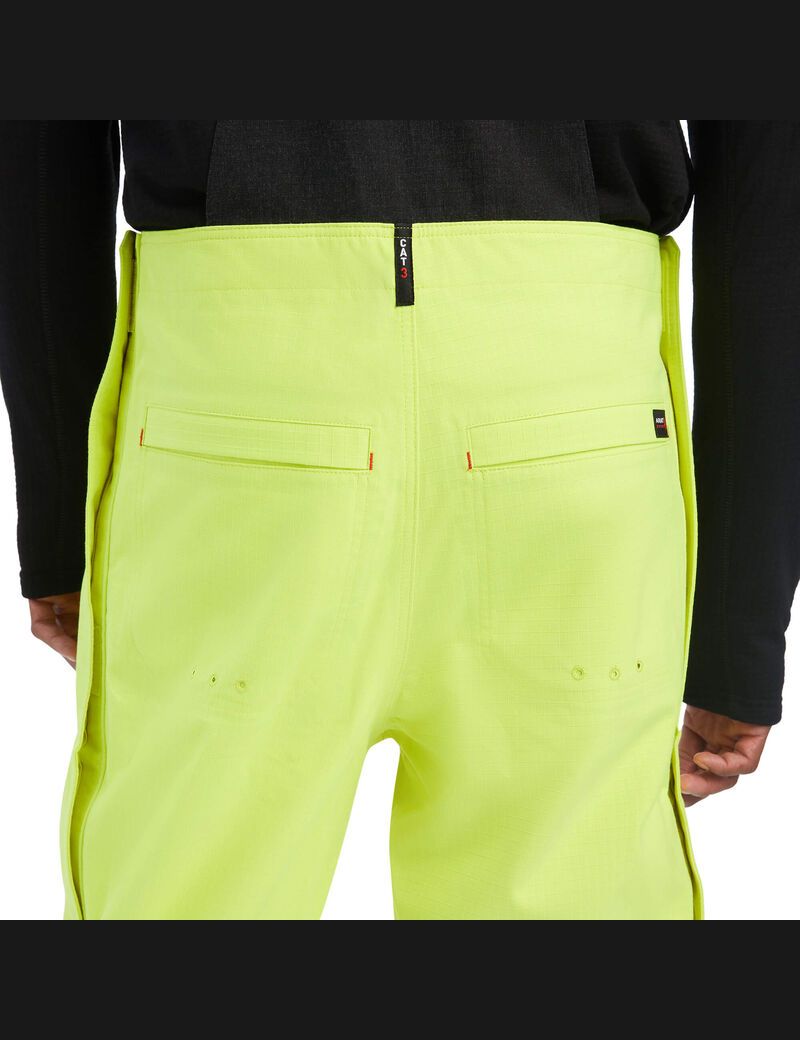 Pantalon Bib Ariat FR Hi-Vis Imperméables Jaune | TNQ-7290508