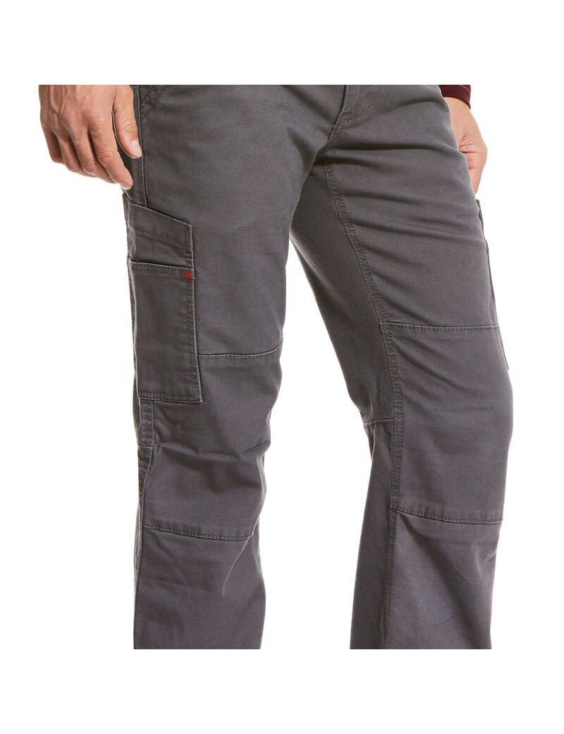 Pantalon Ariat FR M5 Droit Stretch DuraLight Tela Stackable Droit Leg Grise | ZDV-9632491