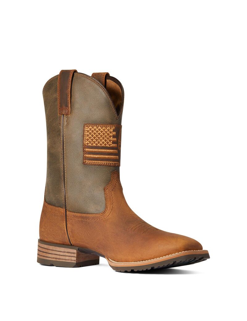 Bottes Western Ariat Hybride Patriot Country Marron | RVH-2311650