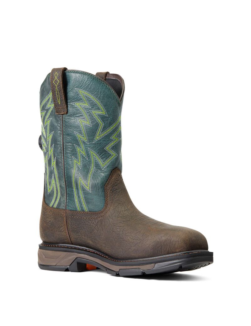 Bottes de Travail Ariat WorkHog XT BOA Imperméables Carbon Embout Marron | XJP-7477720