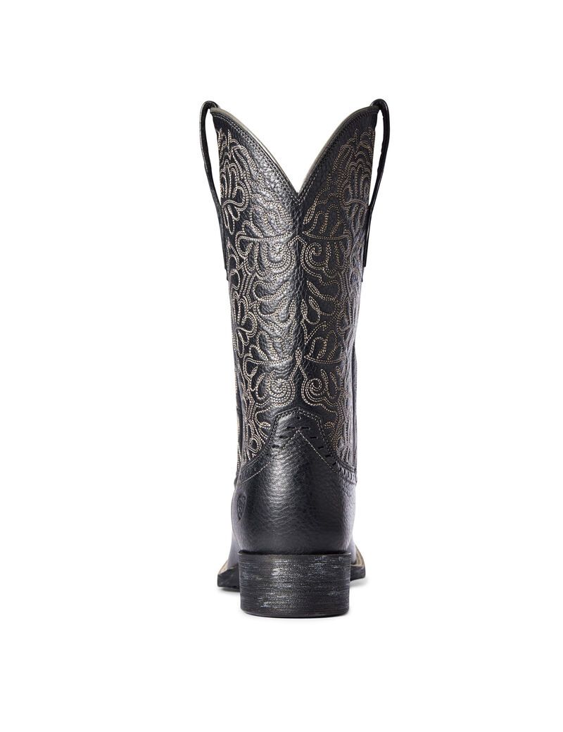 Bottes Western Ariat Round Up Remuda Noir | FQW-1907135