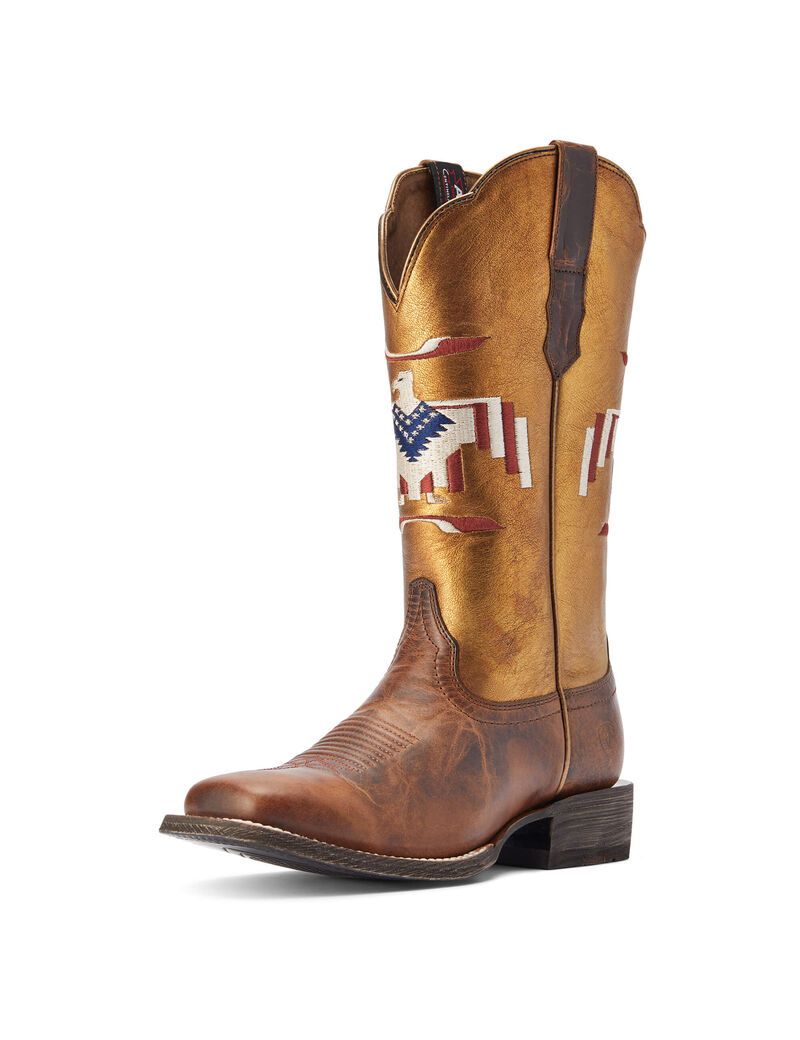 Bottes Western Ariat Frontier Thunderbird Chimayo Marron | MIF-5689335