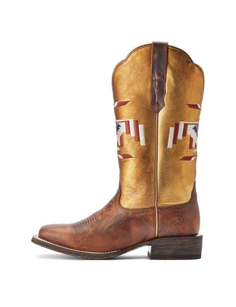 Bottes Western Ariat Frontier Thunderbird Chimayo Marron | MIF-5689335