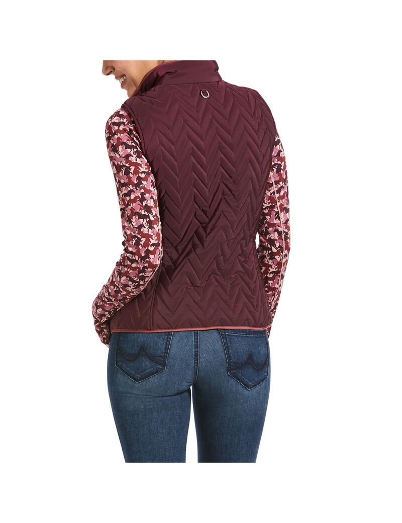 Gilet Ariat Ashley Insulated Bordeaux | SQG-3204226