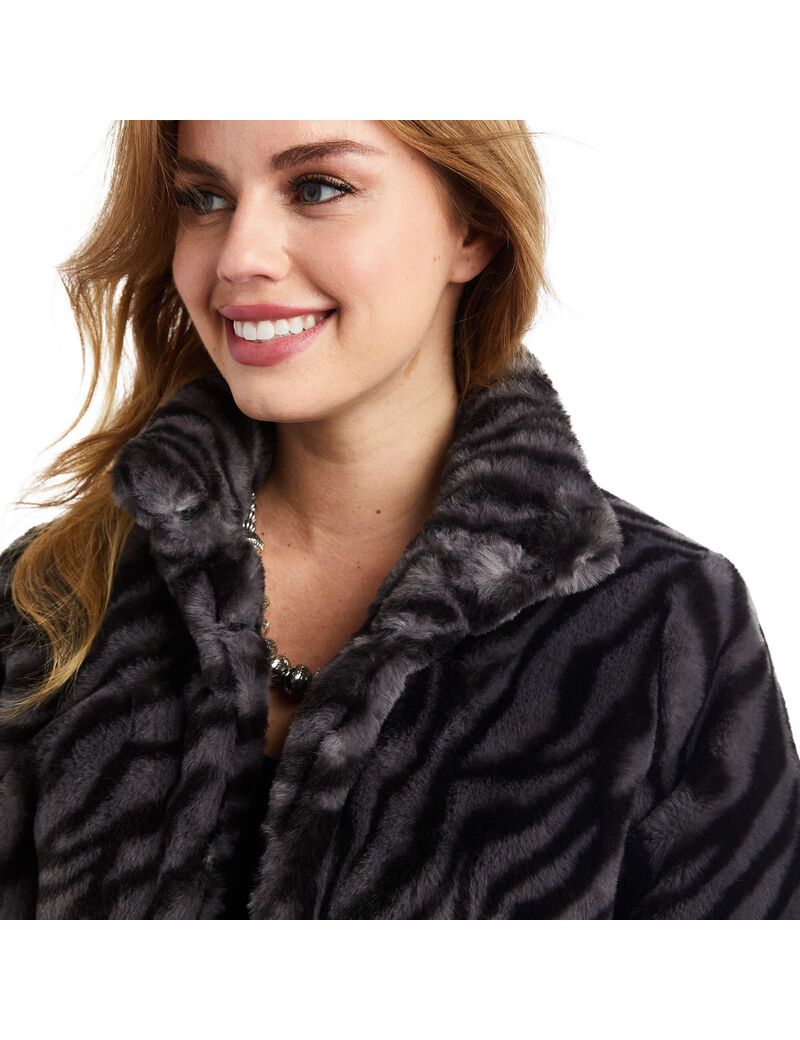 Vestes Ariat City Girl Faux Fur Noir | DPW-2285406