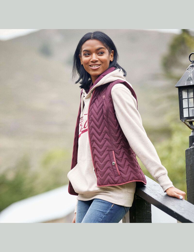 Gilet Ariat Ashley Insulated Bordeaux | SQG-3204226