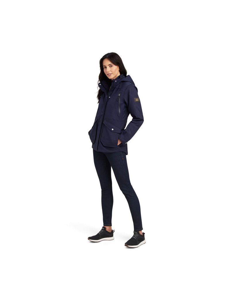 Vestes Ariat Sterling Imperméables Insulated Parka Bleu Marine | QZJ-7536116